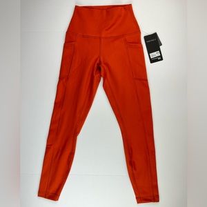 90 Degree by Reflex Wonderlink Leggings with Side Pockets Rooibos Tea Sz XS